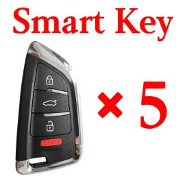 KEYDIY ZB02-4 Smart key Universal Remote control - 5 pcs