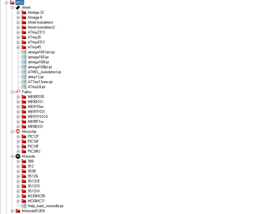 iprog MCU list